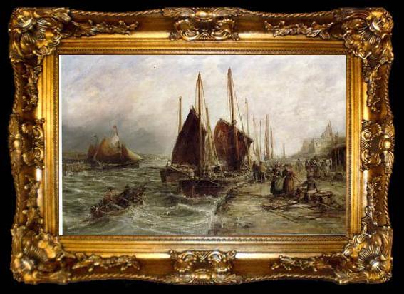 framed  unknow artist Seascape, boats, ships and warships. 08, ta009-2